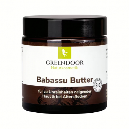 •	Bio Babassubutter für trockene und empfindliche Haut