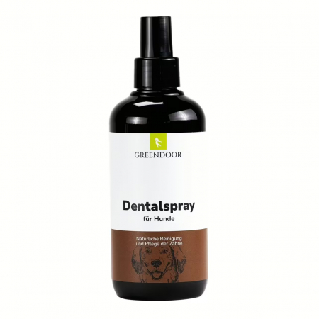 •	GREENDOOR Dentalspray für Hunde 250 ml