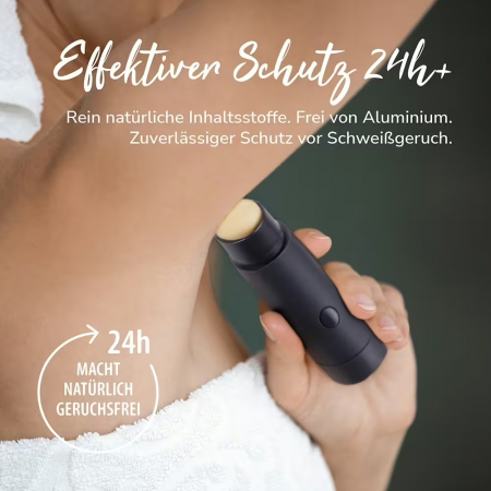 •	Wiederbefüllbares Naturkosmetik Deodorant