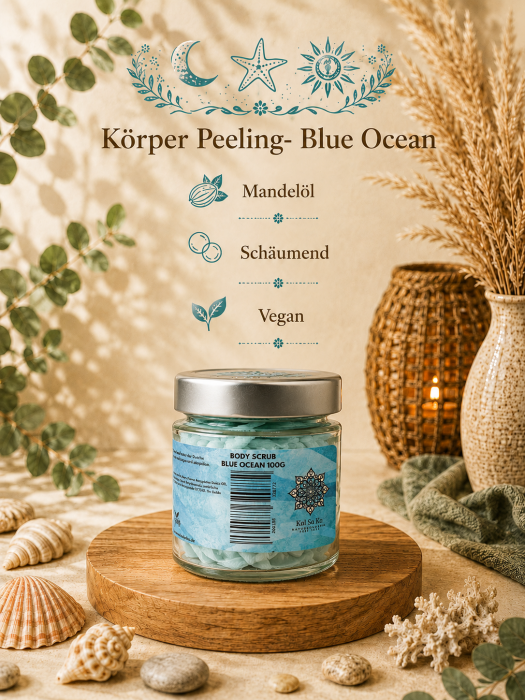 KAL SA KA Body Scrub Blue Ocean – Natürliches Peeling für glatte Haut
