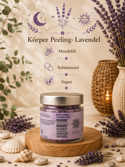 KAL SA KA Body Scrub Lavendel – Sanftes Peeling für gepflegte Haut