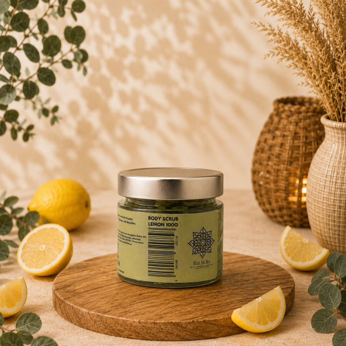 KAL SA KA Body Scrub Lemon – Belebendes Zitronen-Peeling für die Haut