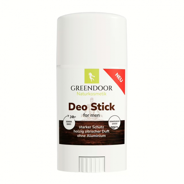 •	Aluminiumfreier Deo Stick für Herren von GREENDOOR