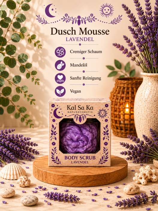 KAL SA KA Dusch Mousse Lavendel – Entspannende Reinigung mit Lavendelduft
