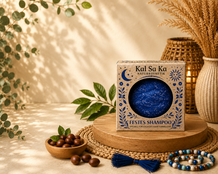 KAL SA KA Festes Shampoo Locken – Curl-Defining Bar mit Jojobaöl