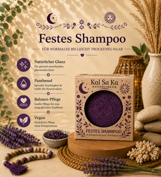 KAL SA KA Festes Shampoo – Balance-Bar für Glanz & Volumen