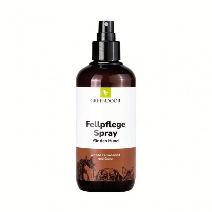 GREENDOOR Fellpflegespray für Hunde | Seidiger Glanz & leichte Kämmbarkeit | 250 ml