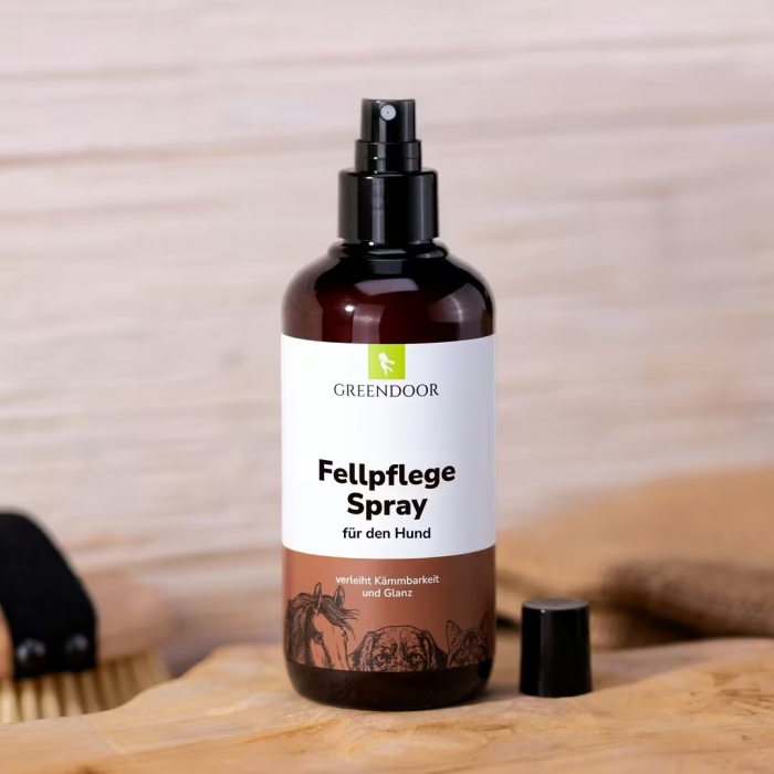 GREENDOOR Fellpflegespray für Hunde | Seidiger Glanz & leichte Kämmbarkeit | 250 ml