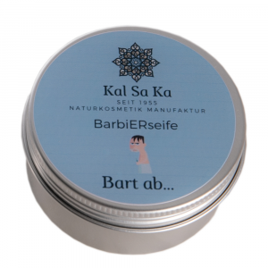 Bart ab Rasierseife (65 g) – Klassische BarbiERseife in Metalldose - KalSaKa